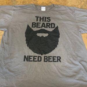 Funny beard/beer tshirt